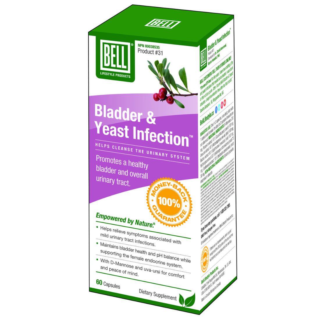 Bell Bladder & Yeast Infection #31, 60 Capsules