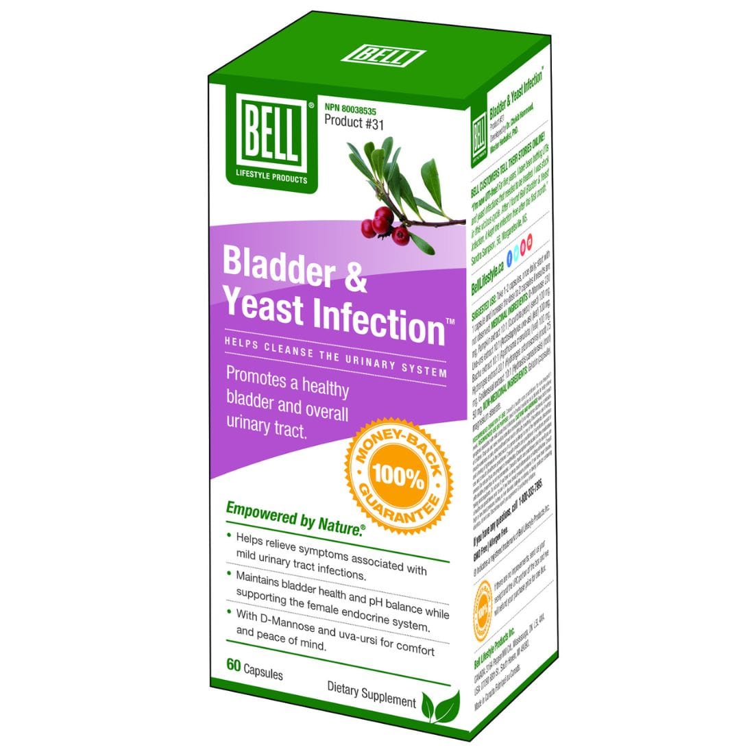 Bell Bladder & Yeast Infection #31, 60 Capsules