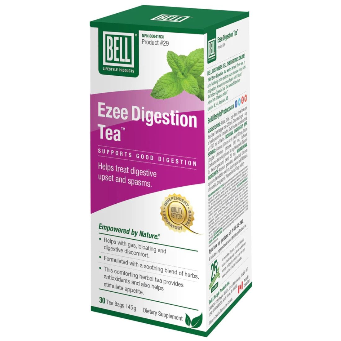 Bell Ezee Digestion Tea (Formerly Indigestion Tea) (#29), 30 Tea Bags