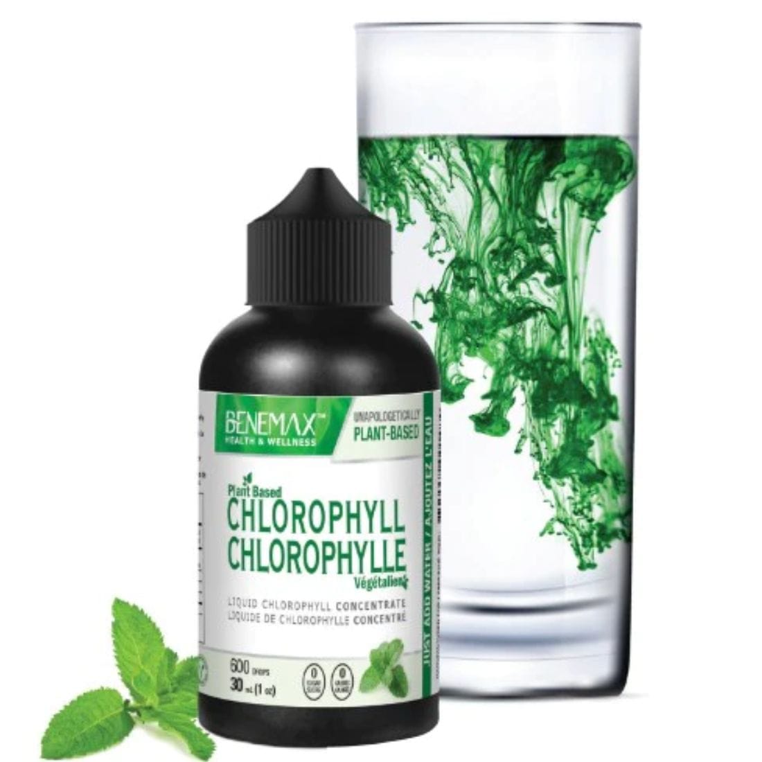 Benemax Concentrated Liquid Chlorophyll 600 Drops, 30ml, 50% Off Clearance, Exp 9/24