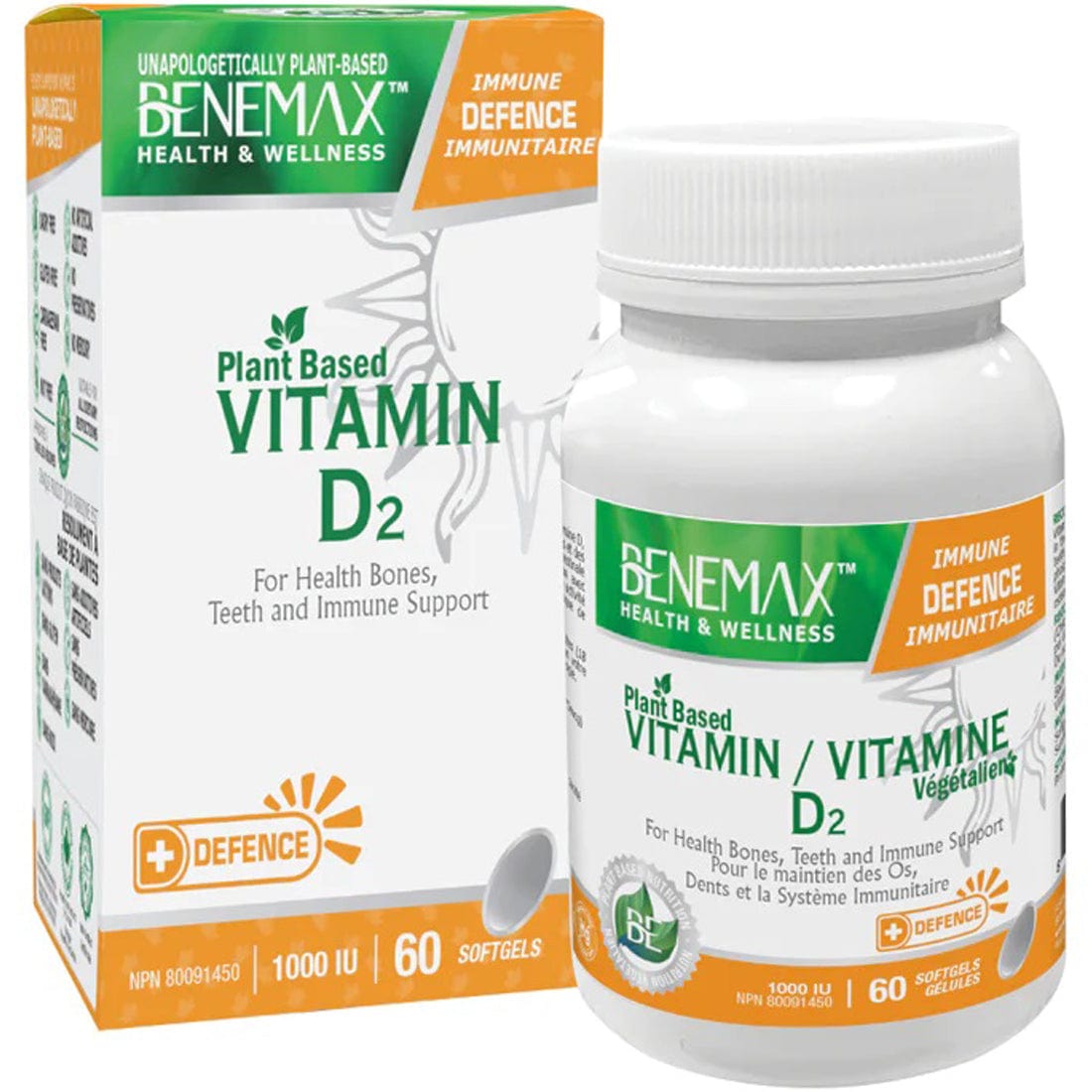 Benemax Plant Based Vitamin D2 Softgels
