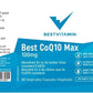 BestVitamin Best CoQ10 Max 100mg, 2-4X More Bioavailable and Absorbable, 60 Vegetable Capsules