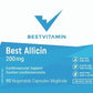 BestVitamin Best Allicin 200mg, Non-GMO, 90 Vegetable Capsules