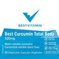 BestVitamin Best Curcumin Total Body 500mg, Water Soluble, Non-GMO, 90 Vegetable Capsules