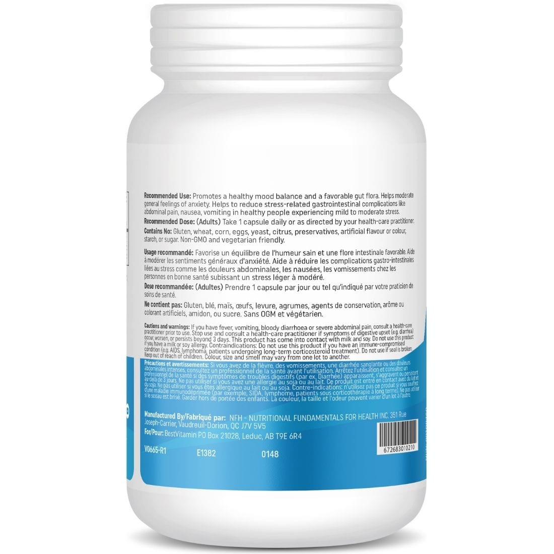 BestVitamin Gut Brain Axis, Probiotic for Mood, Stress & Anxiety, 10 Billion, 60 Enteric Vegetable Capsules, 50% Off, Final Sale