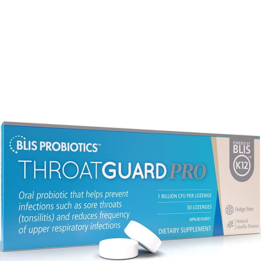 BLIS Probiotics ThroatGuard PRO with BLIS K12, 30 Lozenges
