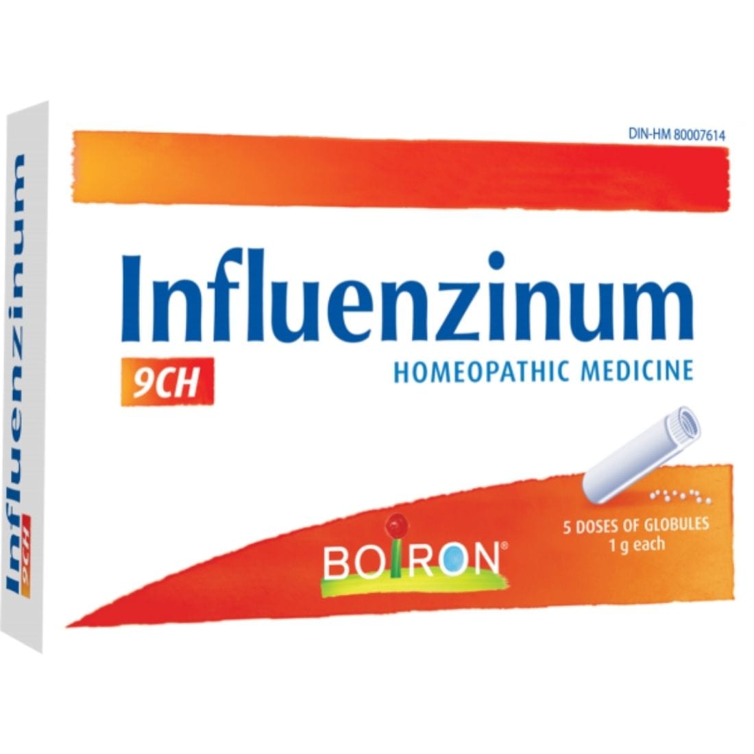 Boiron Influenzinum 9ch, 2024-2025 Strain, Easy to take, Dissolving Pellets, 5 Doses