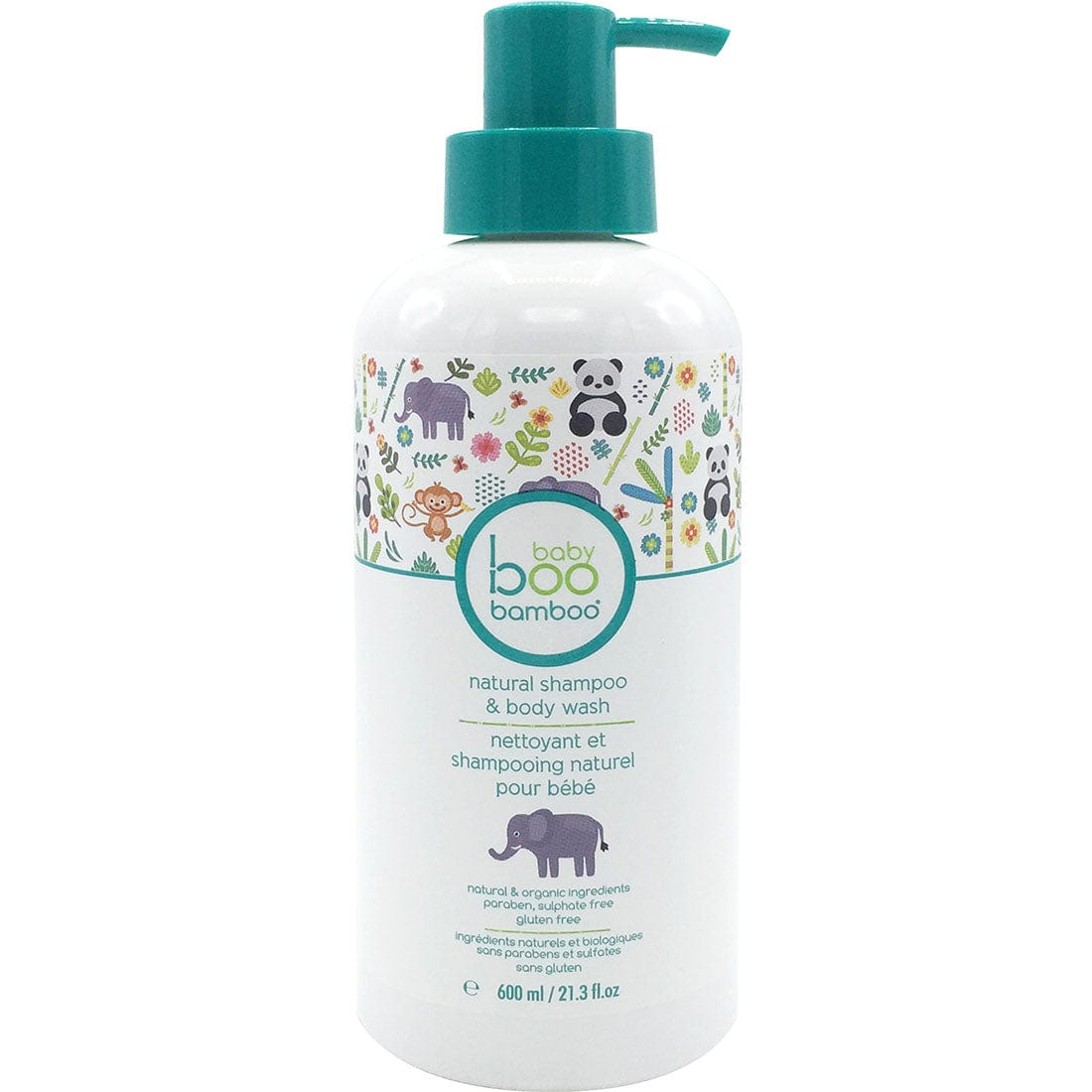 Boo Bamboo Baby Boo Natural Shampoo Body Wash, 600ml