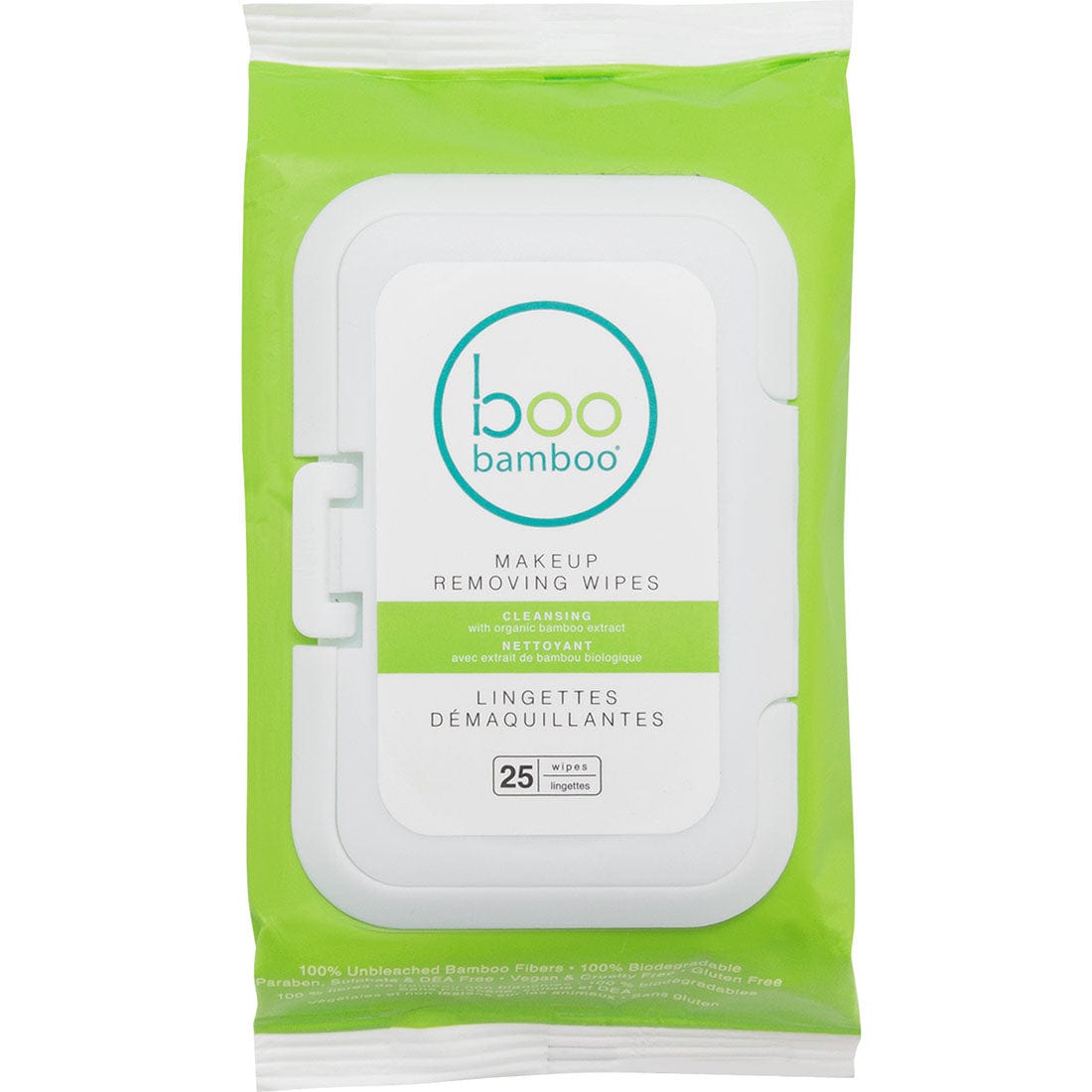 Boo Bamboo Boo Make Up Remover Wipes, 25 Wipes