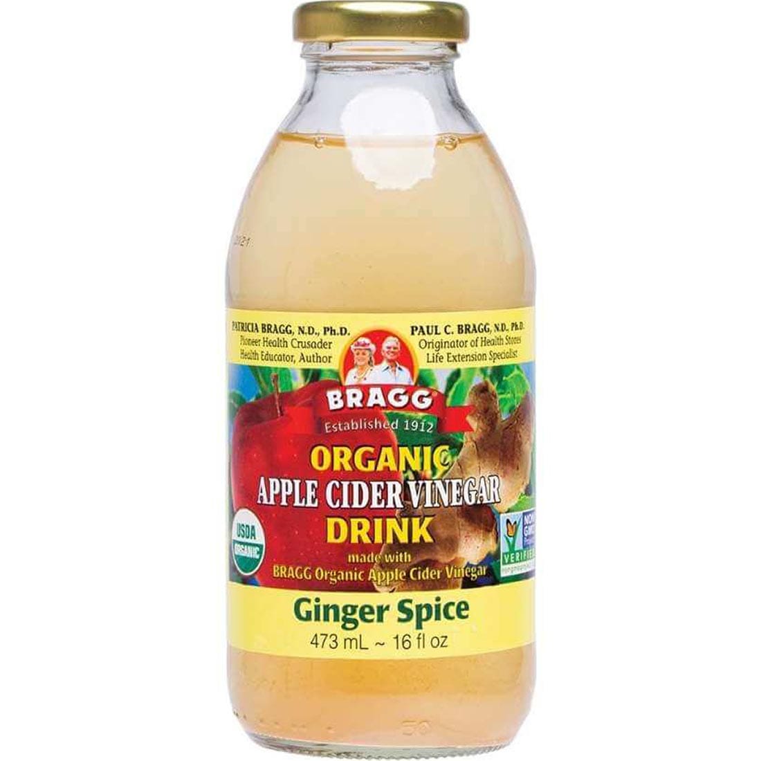 Bragg Apple Cider Vinegar and Ginger Spice (Factory Case), 12 x 473ml