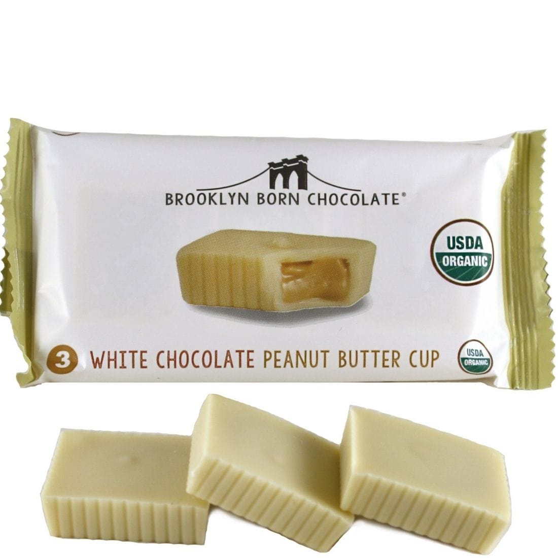 Brooklyn Born Chocolate Organic Peanut Butter Cups, 12 x 40g