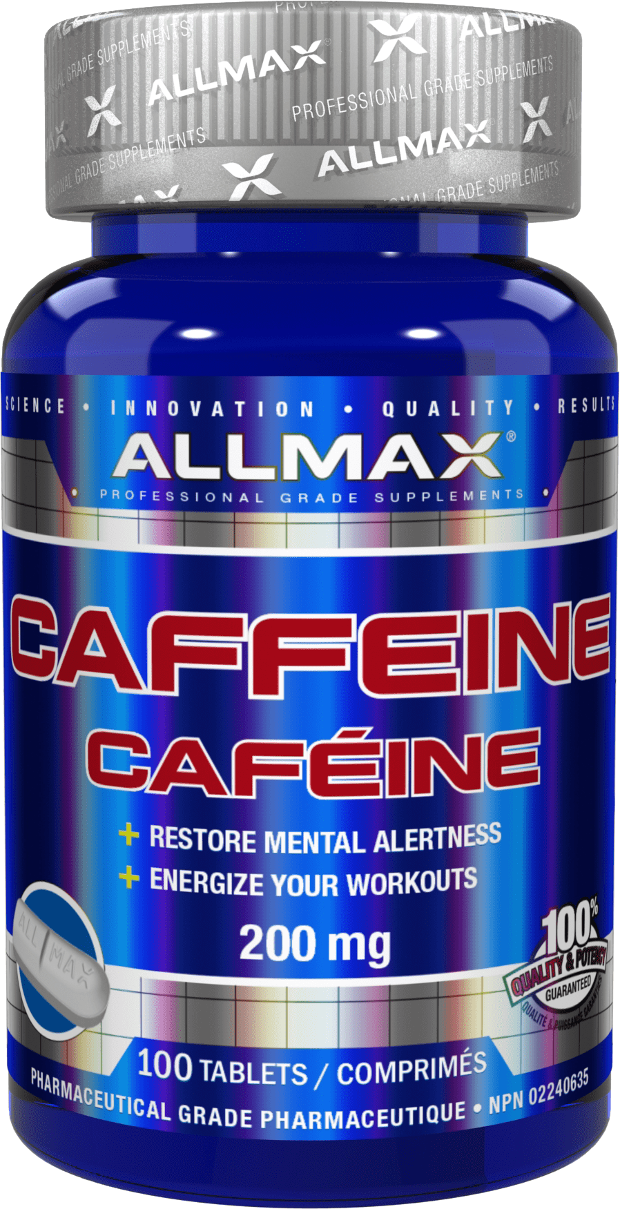 Allmax Caffeine, 200mg