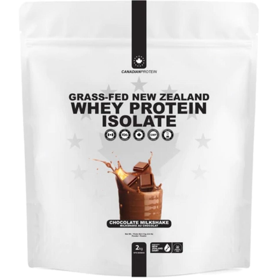 Canadian Protein All-Natural Grass-Fed New Zealand Whey Protein Isolate (Stevia)