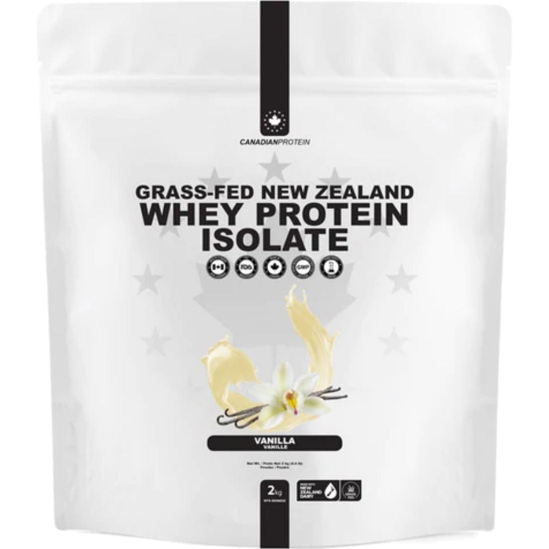 Canadian Protein All-Natural Grass-Fed New Zealand Whey Protein Isolate (Stevia)