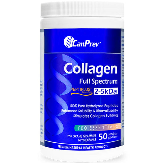 CanPrev Collagen Full Spectrum Peptiplus 100% Pure Hydrolyzed Powder, 250g