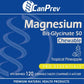 CanPrev Chewable Magnesium Bisglycinate 50mg, Tropical Pineapple, 50 Chewable Tablets