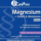 CanPrev Magnesium + GABA & Melatonin For Sleep (125mg + 100mg & 2.5mg), 120 Vegetable Capsules