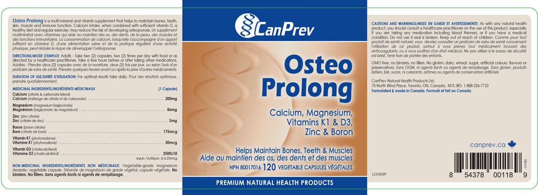CanPrev Osteo Prolong, 120 Vegicaps