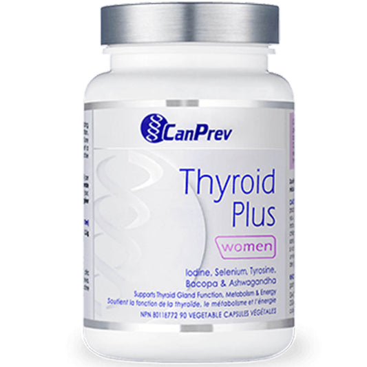CanPrev Thyroid Plus, Under-Active Thyroid Help, 90 Vegetable Capsules