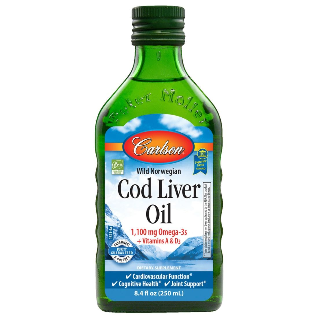 Carlson Norwegian Cod Liver Oil Liquid (TG)