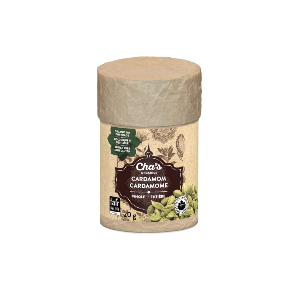 Chas Organics Cardamom Whole, Case of 6 x 20g