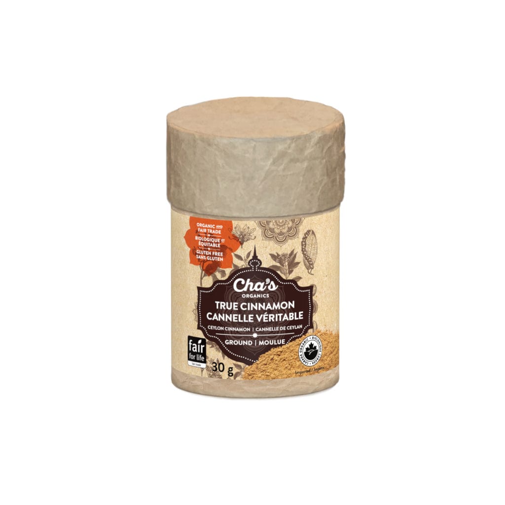 Chas Organics True Cinnamon, Ground, Case of 6 x 30g