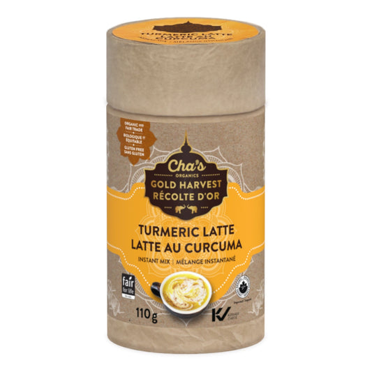 Chas Organics Turmeric Latte Instant Mix, Case of 6 x 110g