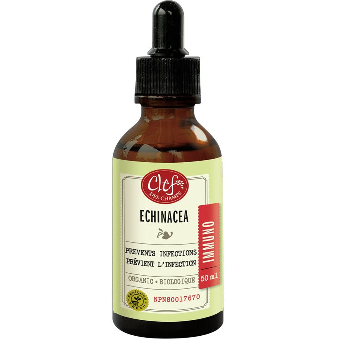 Clef des Champs Echinacea Tincture Organic, 50ml