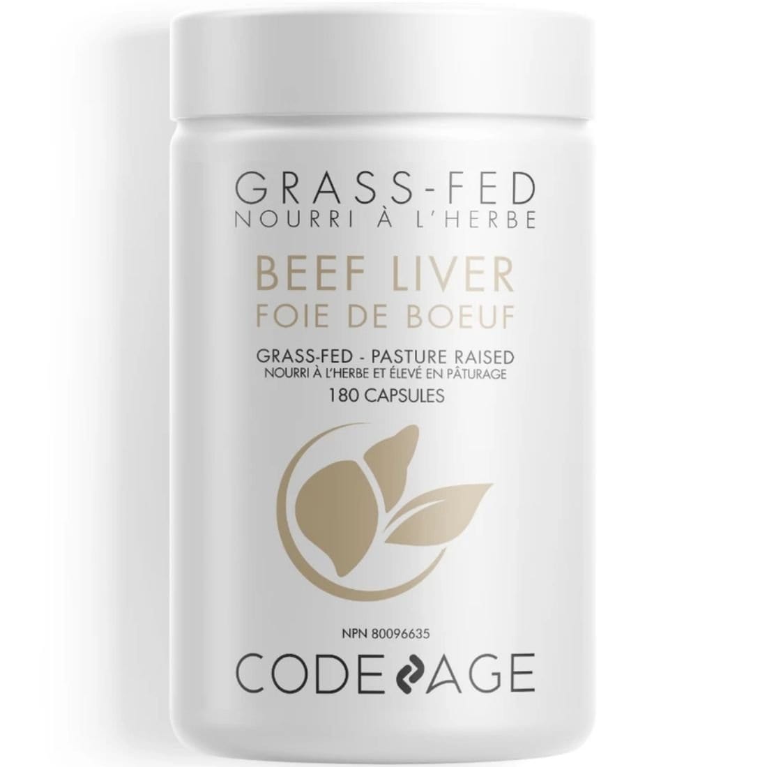 Codeage Beef Liver, 180 Capsules