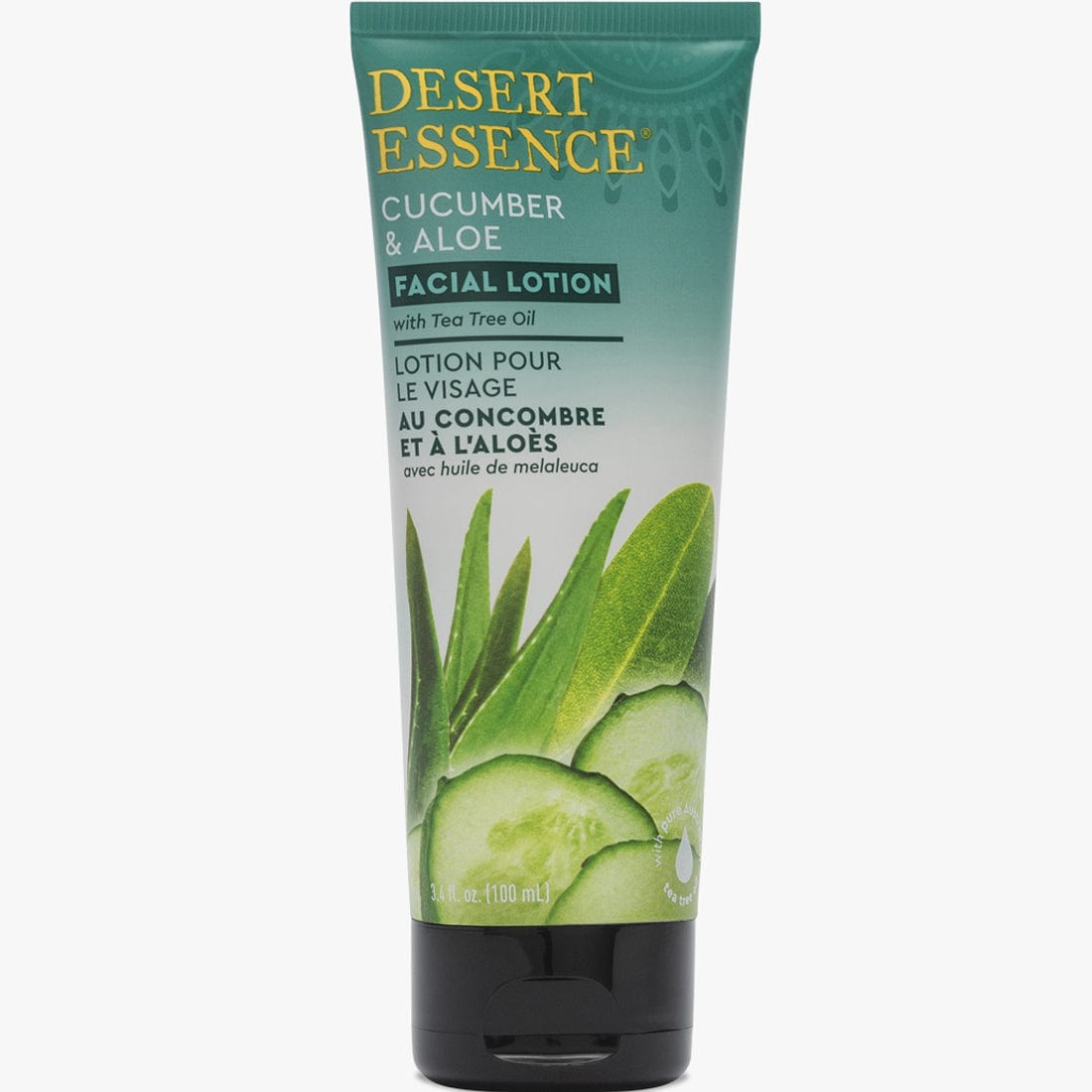 Desert Essence Cucumber and Aloe Facial Lotion, 100ml