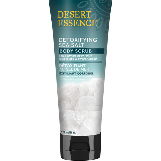 Desert Essence Detoxifying Sea Salt Body Scrub, 198ml