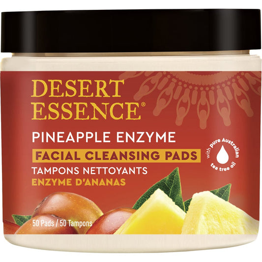 Desert Essence Pineapple Enzyme Cleansing Pads, 50 pads