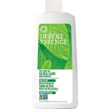 Desert Essence Tea Tree Oil Mouthwash Ultra Care, 473ml