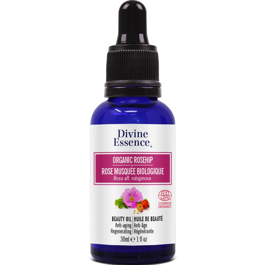 Divine Essence Rosehip (Rosa Mosqueta) Oil (Organic), 30ml