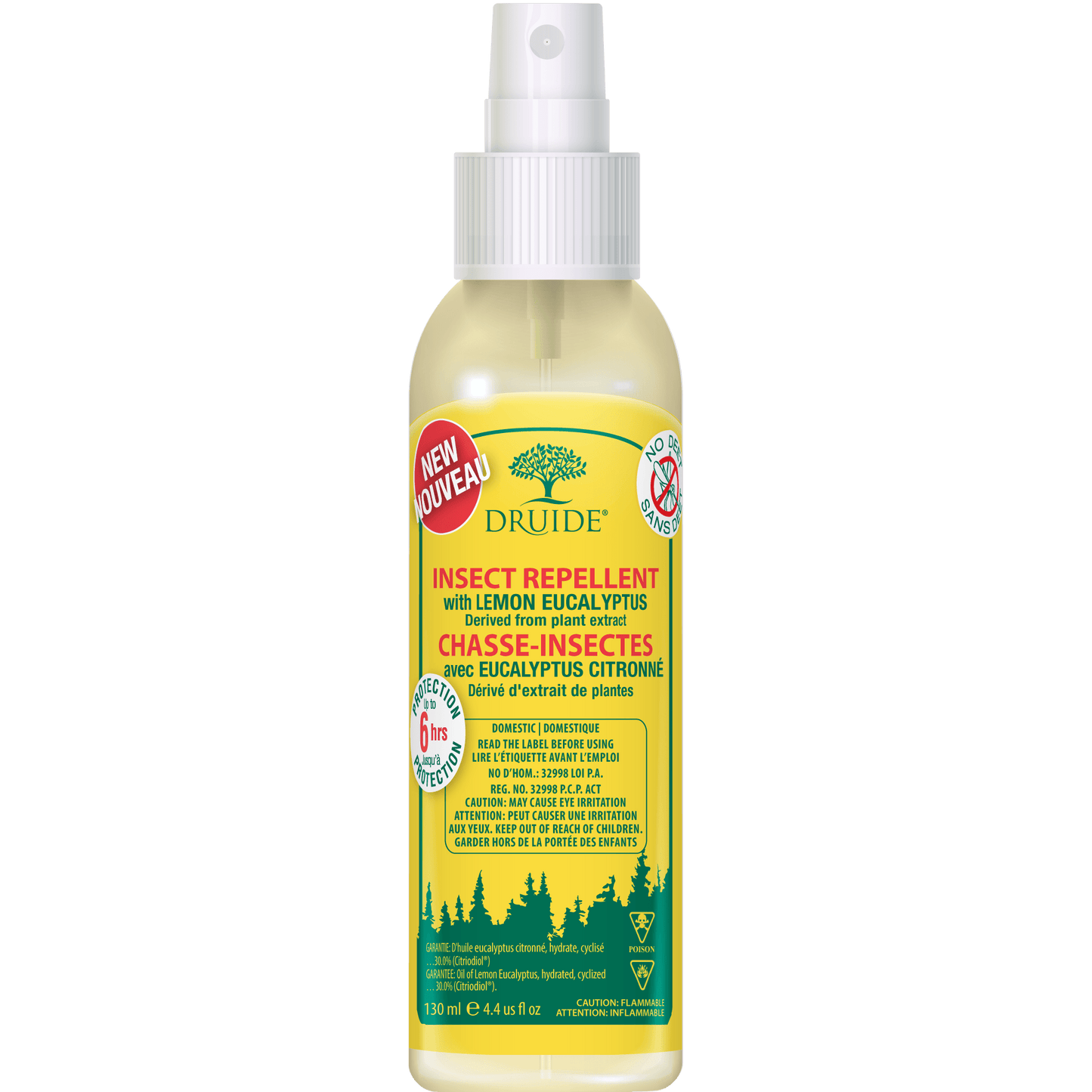 Druide Lemon Eucalyptus Spray, 130ml