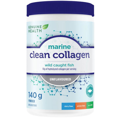 Genuine Health Clean Collagen Marine Collagen Powder, Wild Caught, Non-GMO