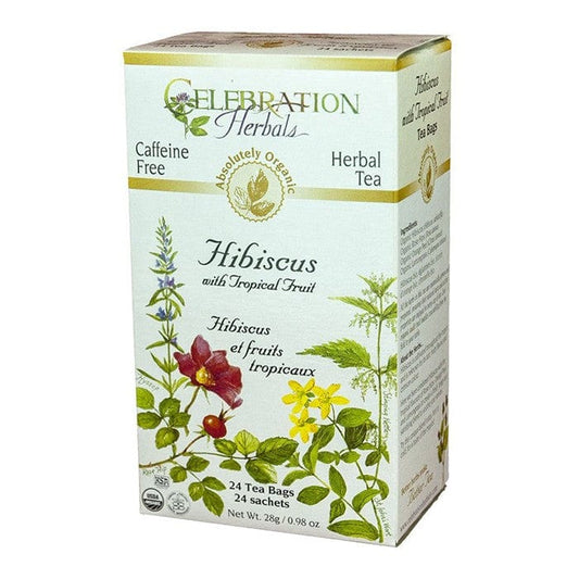 Celebration Herbals Hibiscus with Tropical Fruit, 24 Tea Bags