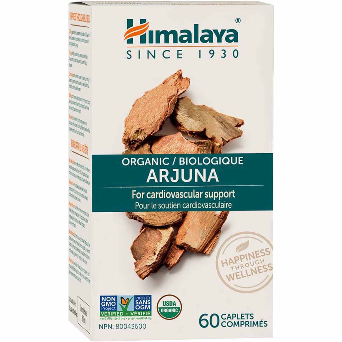 Himalaya Herbal Organic Arjuna, 60 Capsules