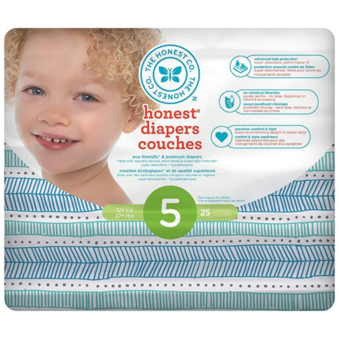 The Honest Company DIAPERS - TEAL TRIBAL