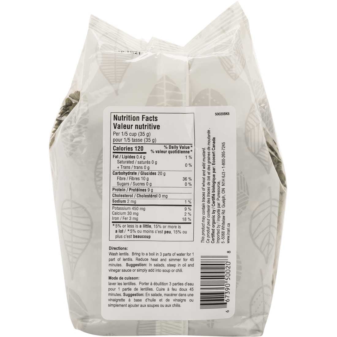 Inari Organic French Lentils, 500g, Clearance 30% Off, Final Sale