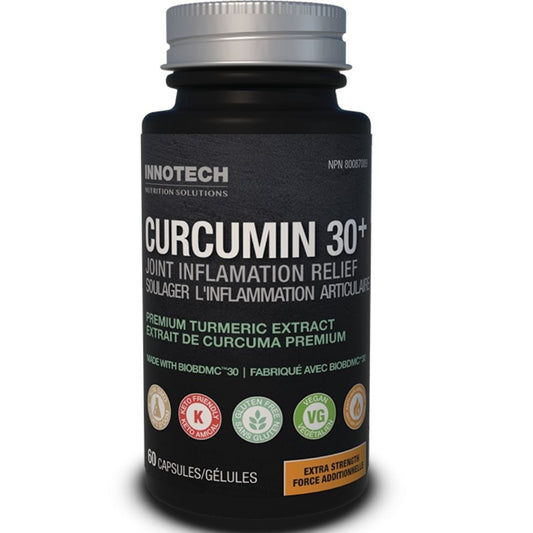 Innotech Curcumin 30+ Extra Strength Turmeric Extract, 60 Caps