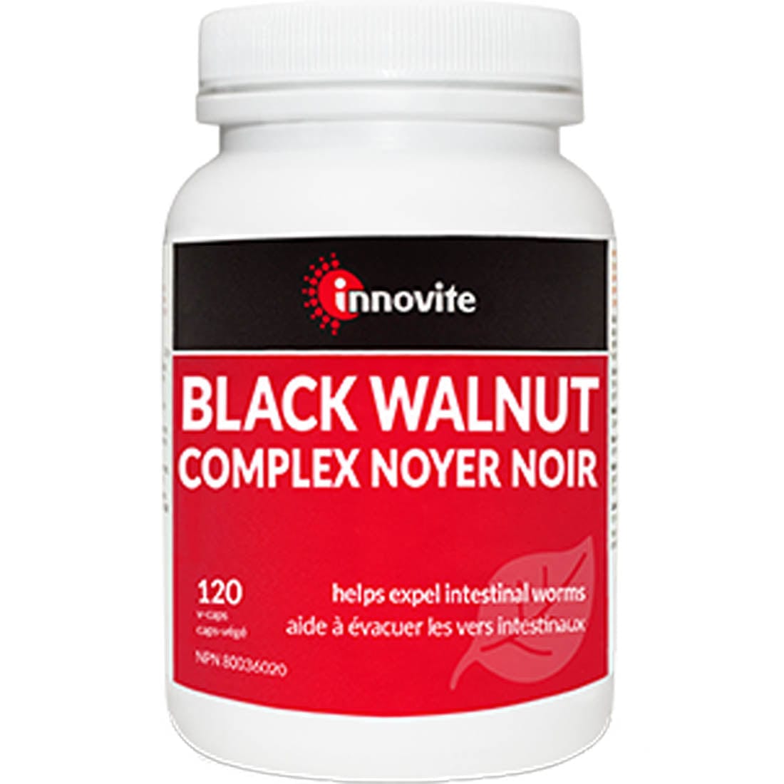 Innovite Black Walnut Complex (Transitioned to: CanPrev Black Walnut Complex, Parasite Removal Formula, 120 Vegetable Capsules)