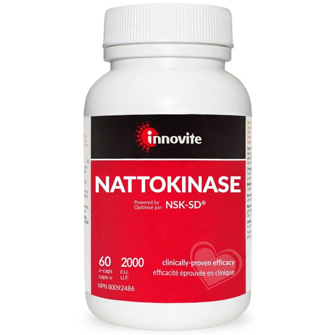 Innovite Nattokinase (Transitioned to: CanPrev Nattokinase 100mg NSK-SD, 60 Vegetable Capsules)