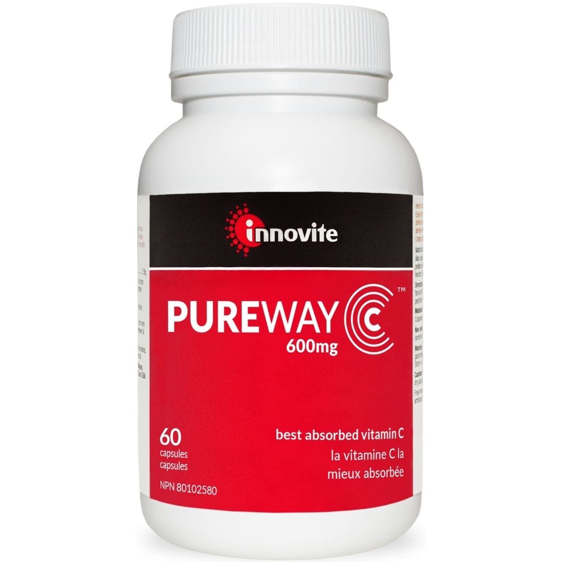 Innovite Pureway C - 600mg (Transitioned to: CanPrev Pureway C 600mg, 120 Vegetable Capsules)