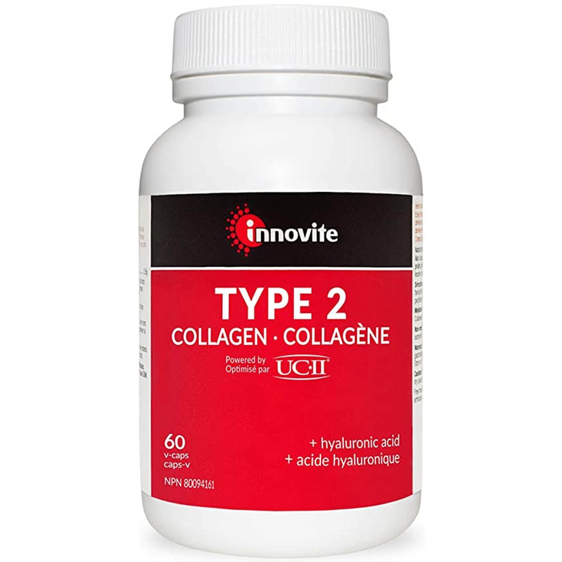 Innovite Type 2 Collagen (Transitioned to: CanPrev Type II Collagen, Supports Joint Health, 60 Vegetable Capsules)