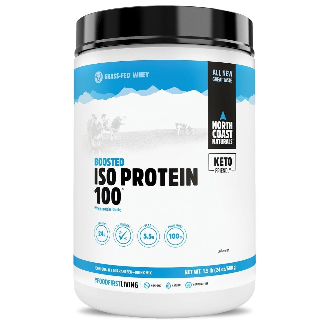 North Coast Naturals 100% Iso Protein, Grass Fed Whey, Non-GMO, 680g