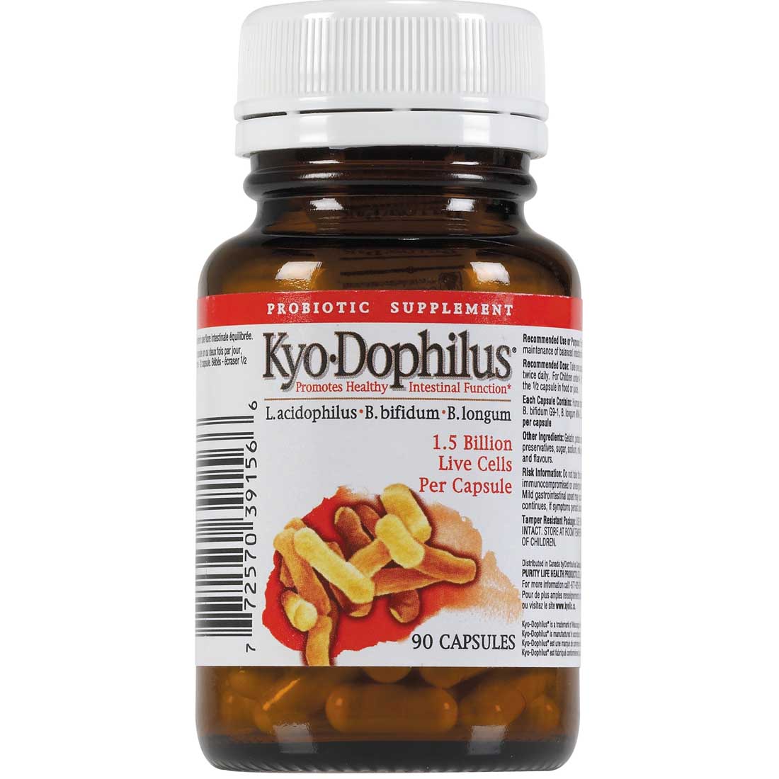 Kyolic Kyo-Dophilus, 3 Strain, 1.5 Billion, 90 Capsules