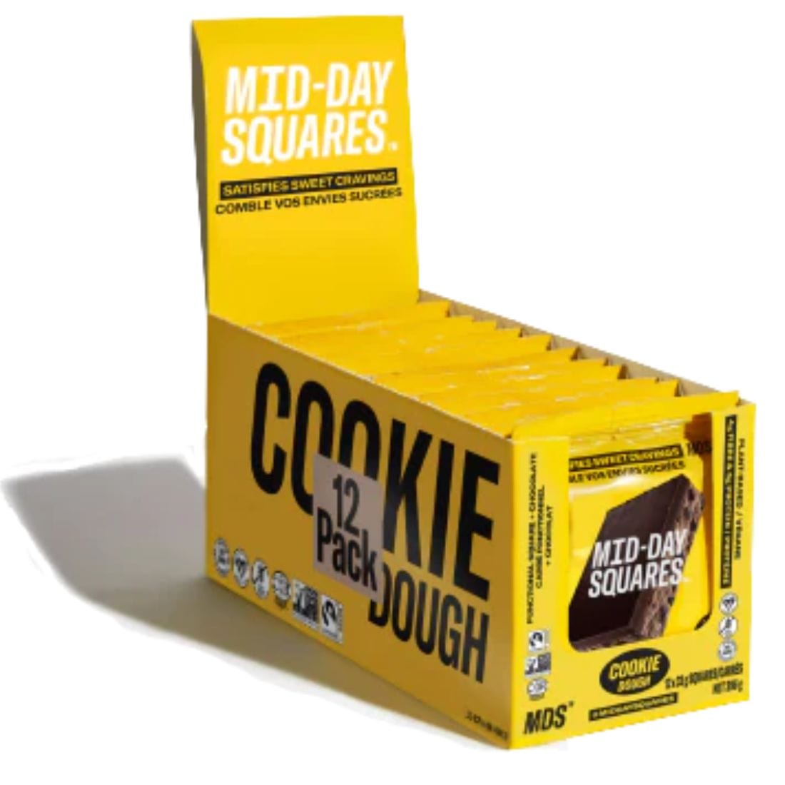 Mid-Day Squares, Real Chocolate and Top Raw Superfood Squares, 33g Per Square