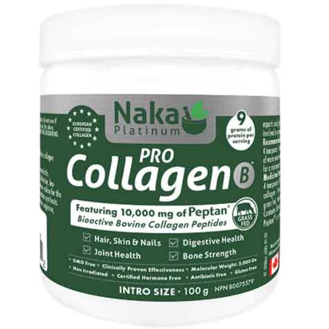 Naka Platinum Bovine Collagen Powder 10,000mg, 100% Pure, 425g