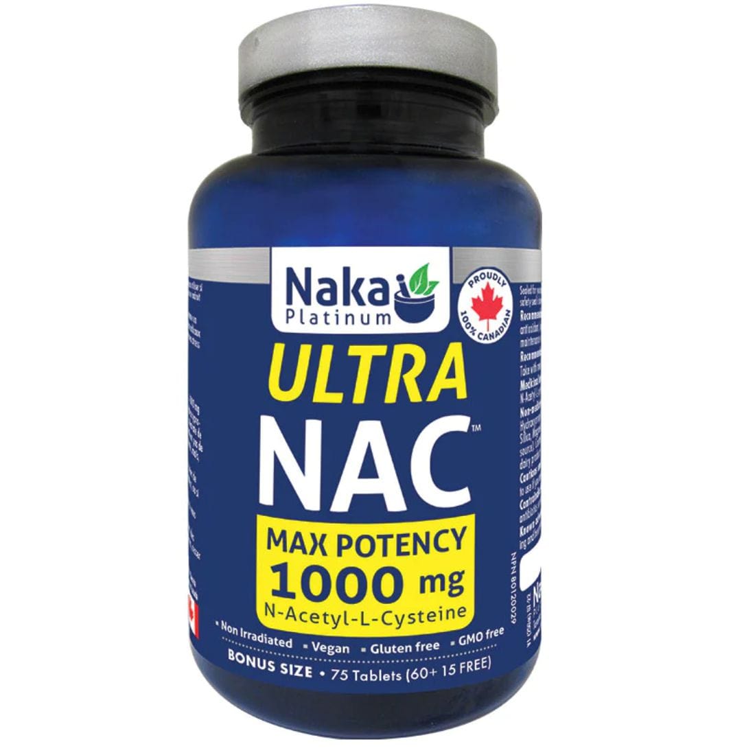 Naka Platinum Ultra NAC 1000mg, Max Potency Tablets